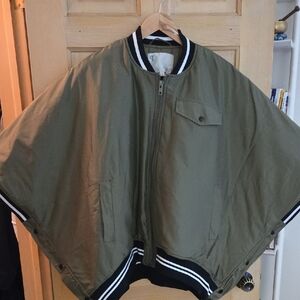 Pilcro Sport Puffer Jacket with Ribbed Collar